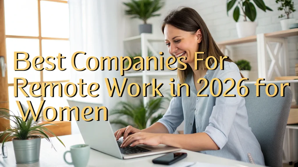 Best Companies For Remote Work in 2026 for Women