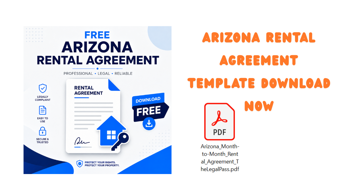 Arizona Rental Agreement Template Download Now for Phoenix Landlords
