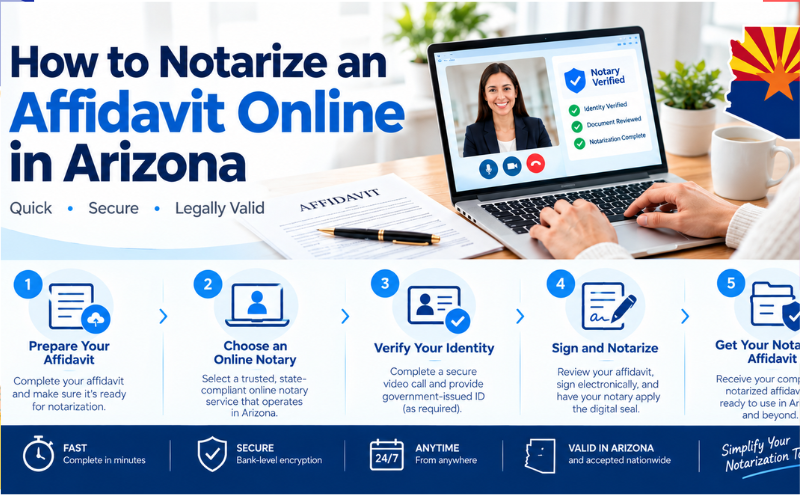 How to Notarize an Affidavit Online in Arizona