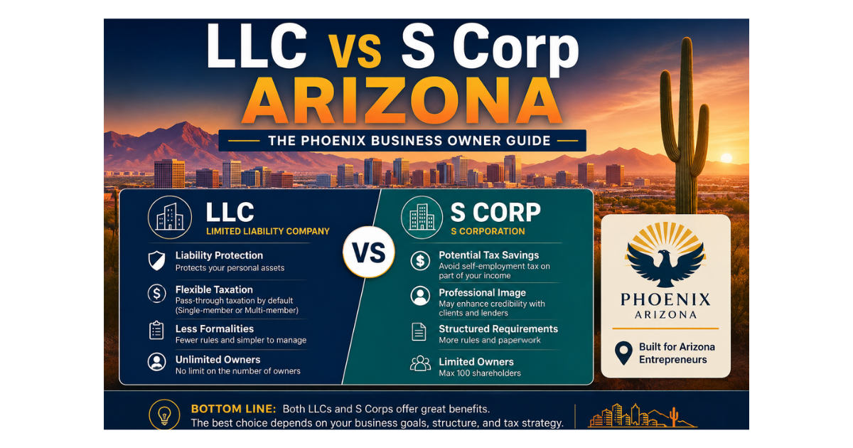 LLC vs S Corp Arizona: The Phoenix Business Owner Guide